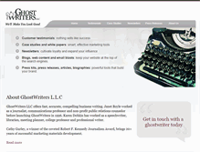 Tablet Screenshot of ghost-writers.com